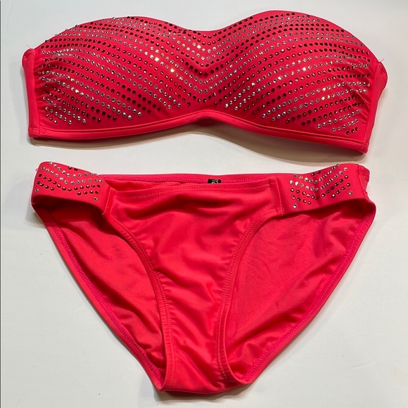 Miss Me Other - Miss Me womens Bikini 2 piece Rhinestones 2 piece swim suit Sz S/M